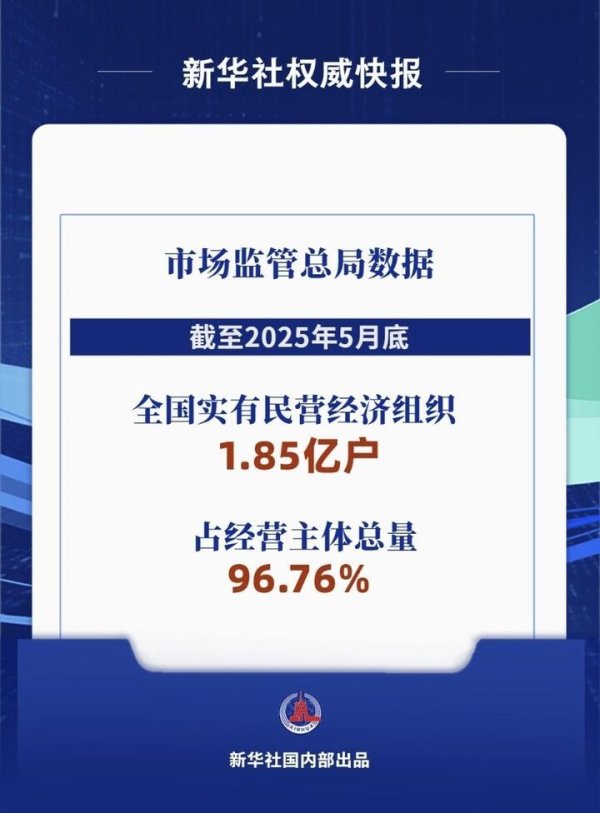 盛康配资 全国实有民营经济组织1.85亿户